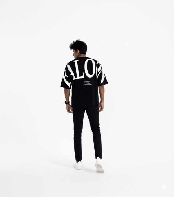 The Black Oversized Falcon Tee.